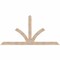 Ekena Millwork Richland Smooth Timber Gable Bracket, Douglas Fir, 108"W x 54"H x 3 1/2"D x 5 1/2"F, 12/12 Pitch GBW108X54X0406RIC00SDF - alternate 1